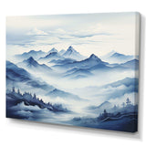 Mountain Blue Peak Harmonies II - Landscapes Canvas Wall Art