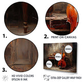 Cello Charisma Deep Burgundy II - Music Canvas Wall Art