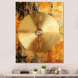 Cymbal Symphony Gilded - Music Canvas Wall Art