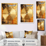 Cymbal Symphony Gilded - Music Canvas Wall Art