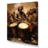 Traditional African Drum Drama - Music Canvas Wall Art