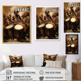 Traditional African Drum Drama - Music Canvas Wall Art