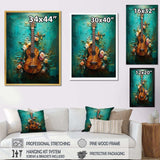 Tropical Guitar Music Euphonic - Music Canvas Wall Art