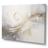 Abstract Music Note Silver Grace - Music Canvas Wall Art