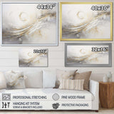 Abstract Music Note Silver Grace - Music Canvas Wall Art