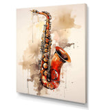 Vibrant Saxophone Swing - Music Canvas Wall Art