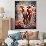 Pink Elephant Stampede - Elephant Home Decor Art