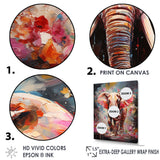 Pink Elephant Stampede - Elephant Home Decor Art