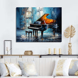 Piano Rhapsody In Blue I - Music Canvas Wall Art