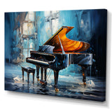 Piano Rhapsody In Blue I - Music Canvas Wall Art