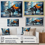 Piano Rhapsody In Blue I - Music Canvas Wall Art