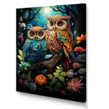 Native Owls Guardians Of The Forest - People Canvas Wall Art