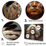 Native Honor Traditional Warrior I - People Canvas Wall Art