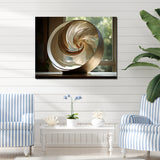 Bronze Beauty Nautilus Vortex - Nautilus Canvas Wall Art