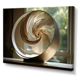 Bronze Beauty Nautilus Vortex - Nautilus Canvas Wall Art