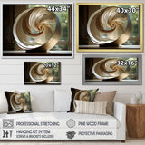 Bronze Beauty Nautilus Vortex - Nautilus Canvas Wall Art