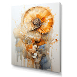 Golden Nautilus Spiral - Nautilus Wall Art Prints