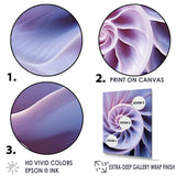 Lavender Sea Sheel Infinity Spiral - Nautilus Home Decor Art