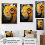 Lemon Labyrinth Nautilus Spiral - Nautilus Living Room Wall Art
