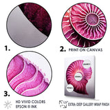 Magenta Marine Sea Sheel Spiral - Nautilus Bedroom Wall Art