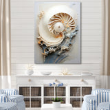 Abstract Snails Nautilus - Nautilus Canvas Wall Art