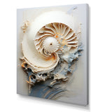 Abstract Snails Nautilus - Nautilus Canvas Wall Art