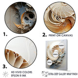 Abstract Snails Nautilus - Nautilus Canvas Wall Art