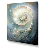 Blue And White Nautilus Pearl Passage - Nautilus Wall Art Prints