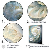 Blue And White Nautilus Pearl Passage - Nautilus Wall Art Prints