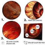 Scarlet Swirl Shellfish - Nautilus Home Decor Art
