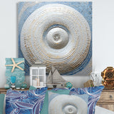 Silver Swirl Shell Fish - Nautilus Bedroom Wall Art
