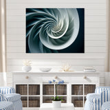 Turquoise Twirl Shell Fish Spiral - Nautilus Canvas Wall Art