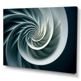 Turquoise Twirl Shell Fish Spiral - Nautilus Canvas Wall Art