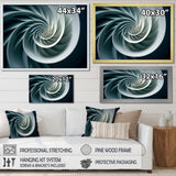 Turquoise Twirl Shell Fish Spiral - Nautilus Canvas Wall Art