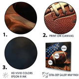 Patriot USA Football Ballon - NFL Canvas Wall Art