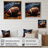 Patriot USA Football Ballon - NFL Canvas Wall Art