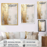 Minimal Gold And Beige Abstract River III - Landscapes Canvas Wall Art