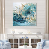 Ocean Charm Liquid Wave Art - Coastal Canvas Wall Art