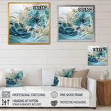 Ocean Charm Liquid Wave Art - Coastal Canvas Wall Art