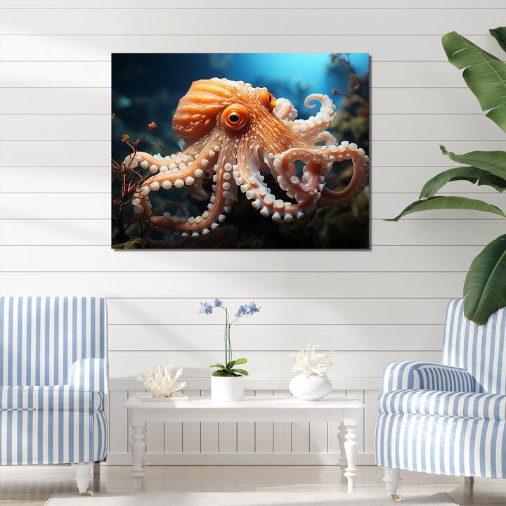 Octopus Contemporary Undersea - Octopus Wall Art Prints