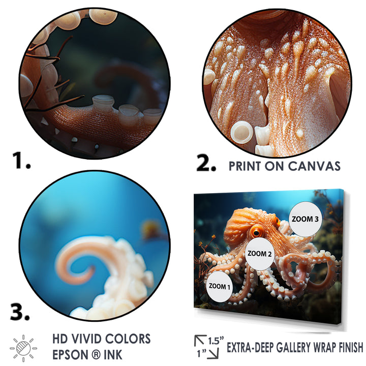 Octopus Contemporary Undersea - Octopus Wall Art Prints