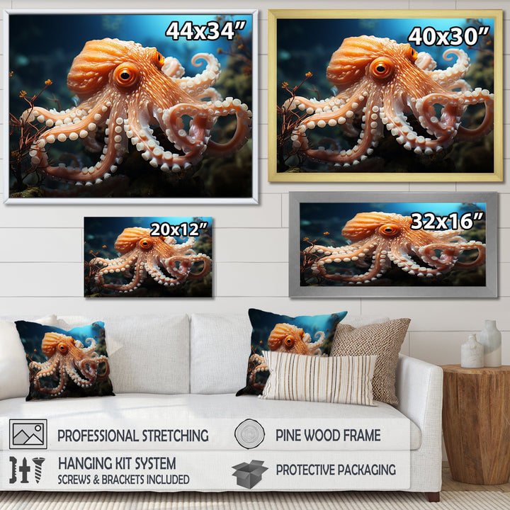 Octopus Contemporary Undersea - Octopus Wall Art Prints
