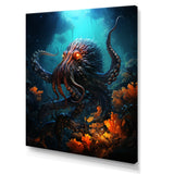 Superhero's Octopus Warrior - Octopus Canvas Wall Art