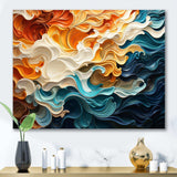 Multicolor Op Art Dynamic Flow I - Abstract Canvas Wall Art