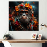 Fashion Orangutan Portrait - Orangutan Wall Decor
