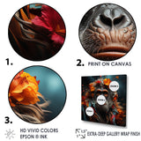 Fashion Orangutan Portrait - Orangutan Wall Decor