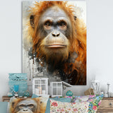 Brown Orangutan In Rainforest - Orangutan Wall Art Prints