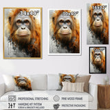 Brown Orangutan In Rainforest - Orangutan Wall Art Prints
