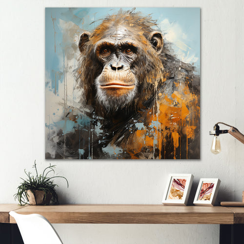 Orangutan Apes Canopy Mixed - Orangutan Canvas Wall Art