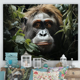 Orangutans Amidst Lush Jungle Greens Evoke - Orangutan Wall Art Prints